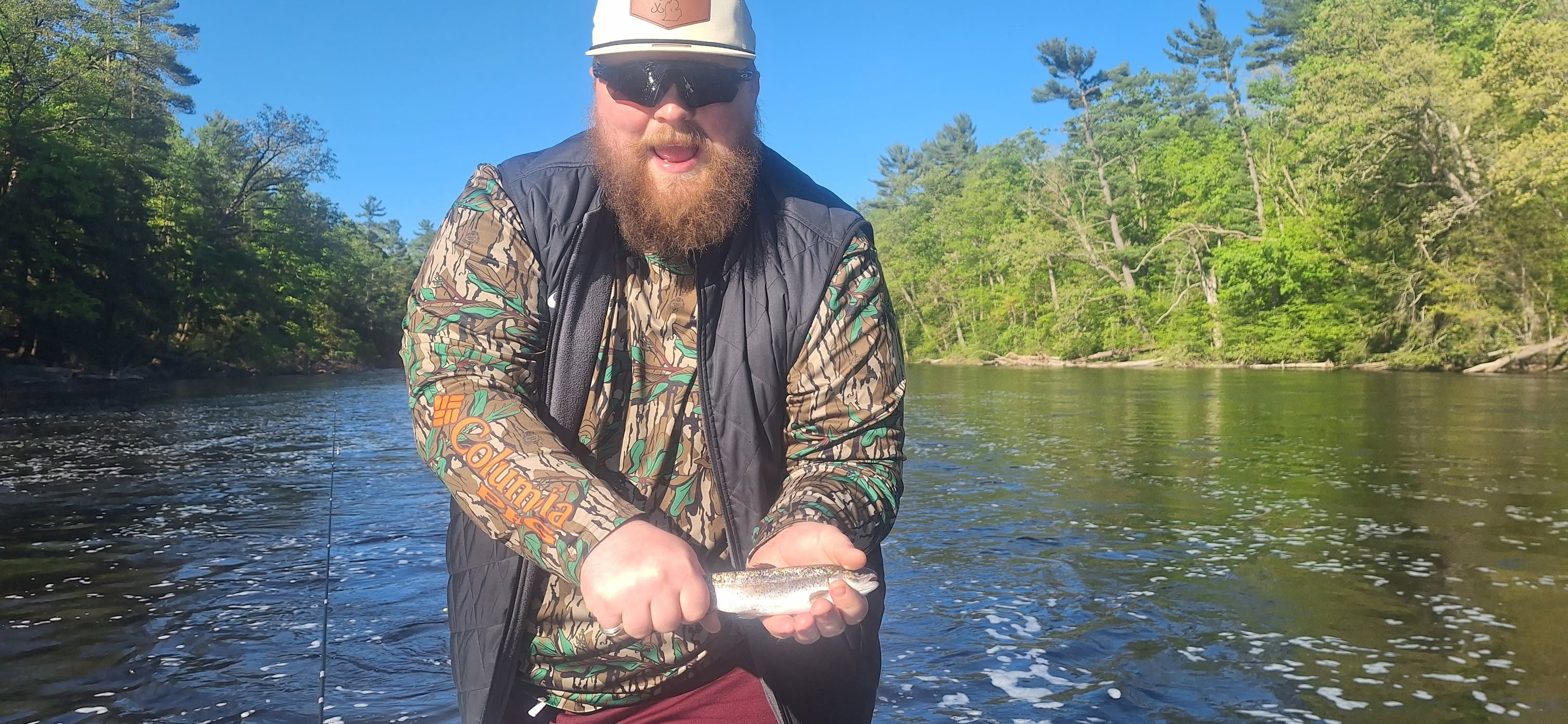 Lively Rainbow Trout Catch