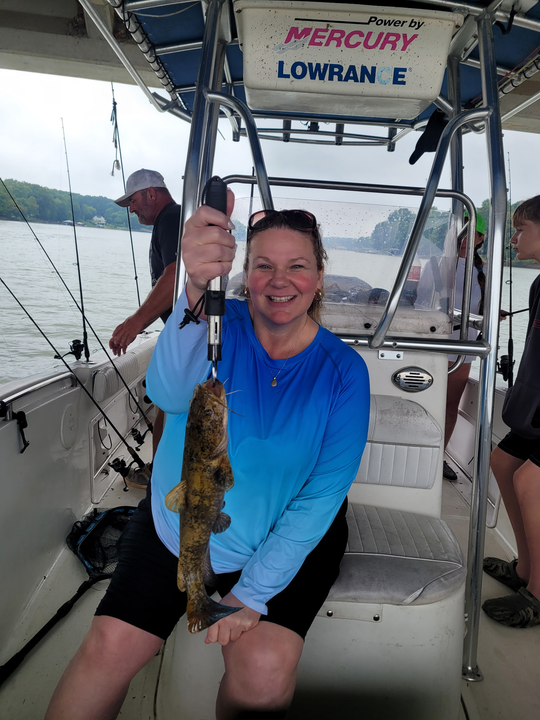 Lake Norman flathead catfish making the day worthwhile!