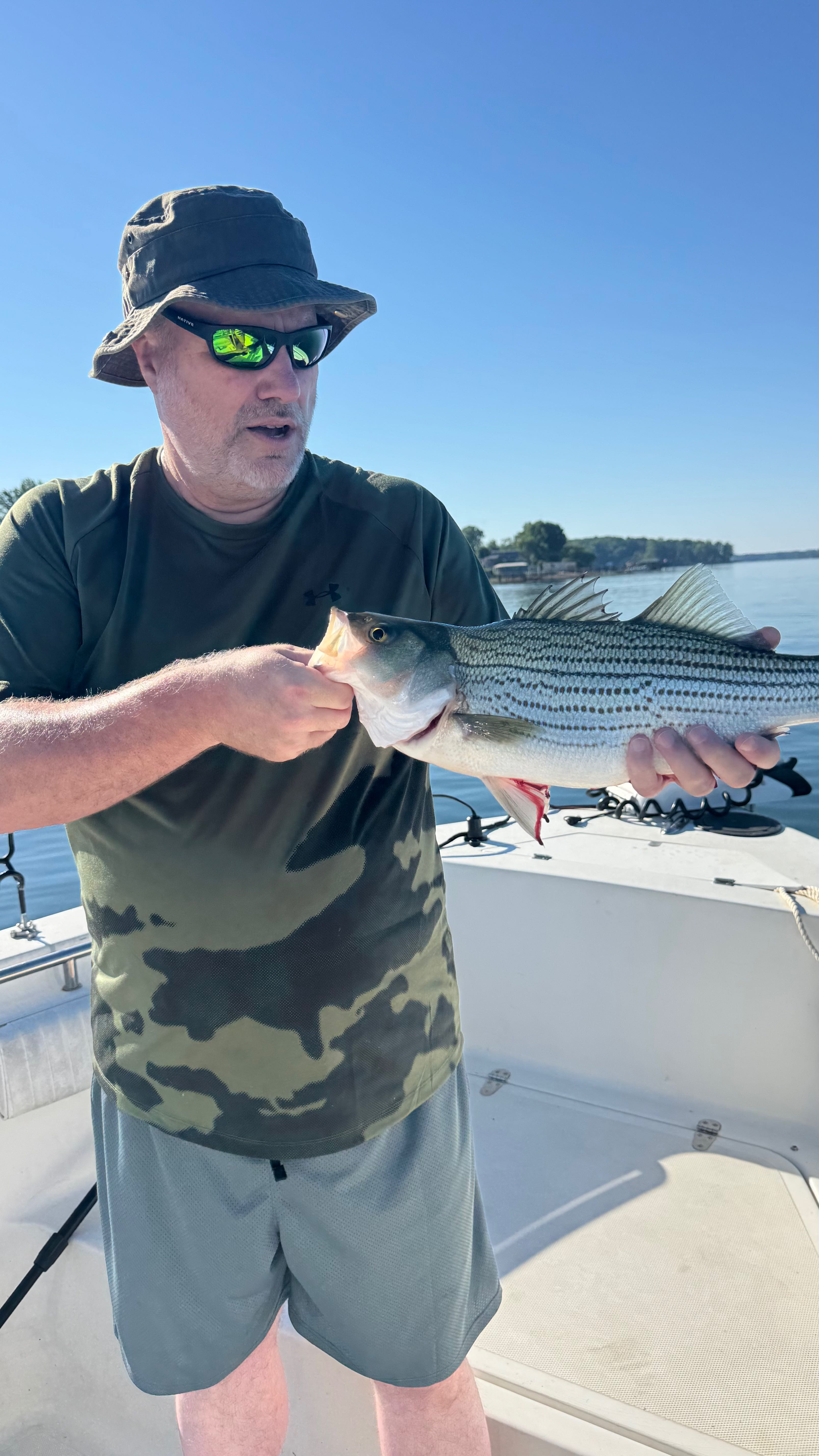 Nice striped bass landed in Denver NC waters!