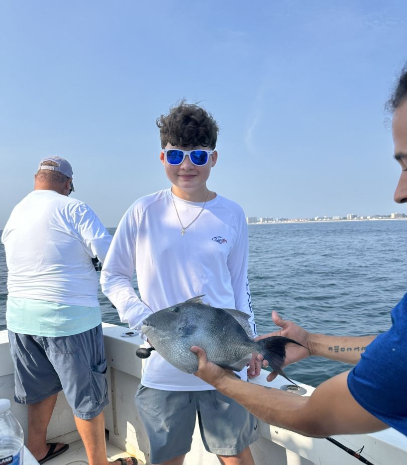 Impressive Triggerfish catch on the water!