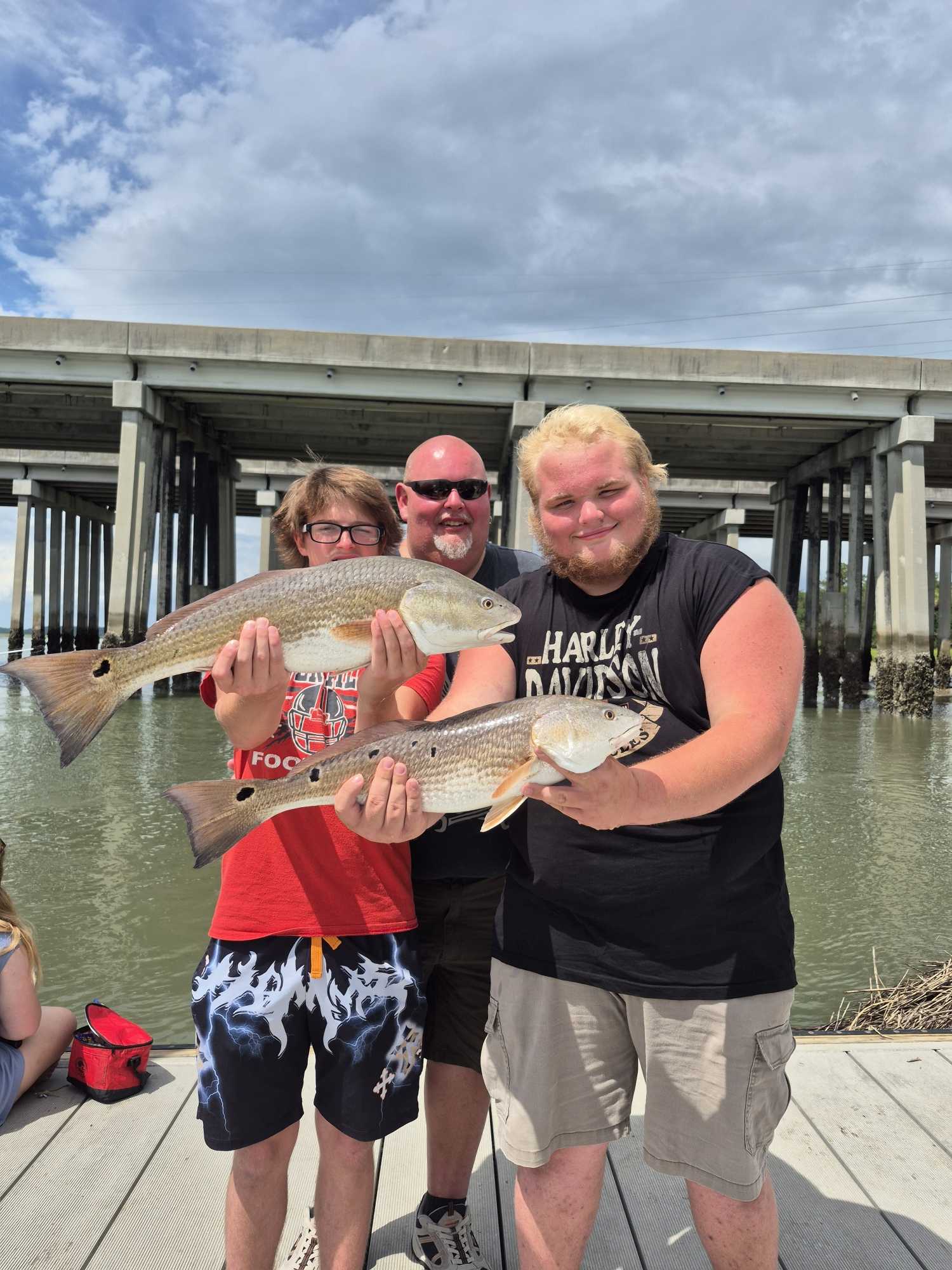 Double redfish success at Hilton Head Island!