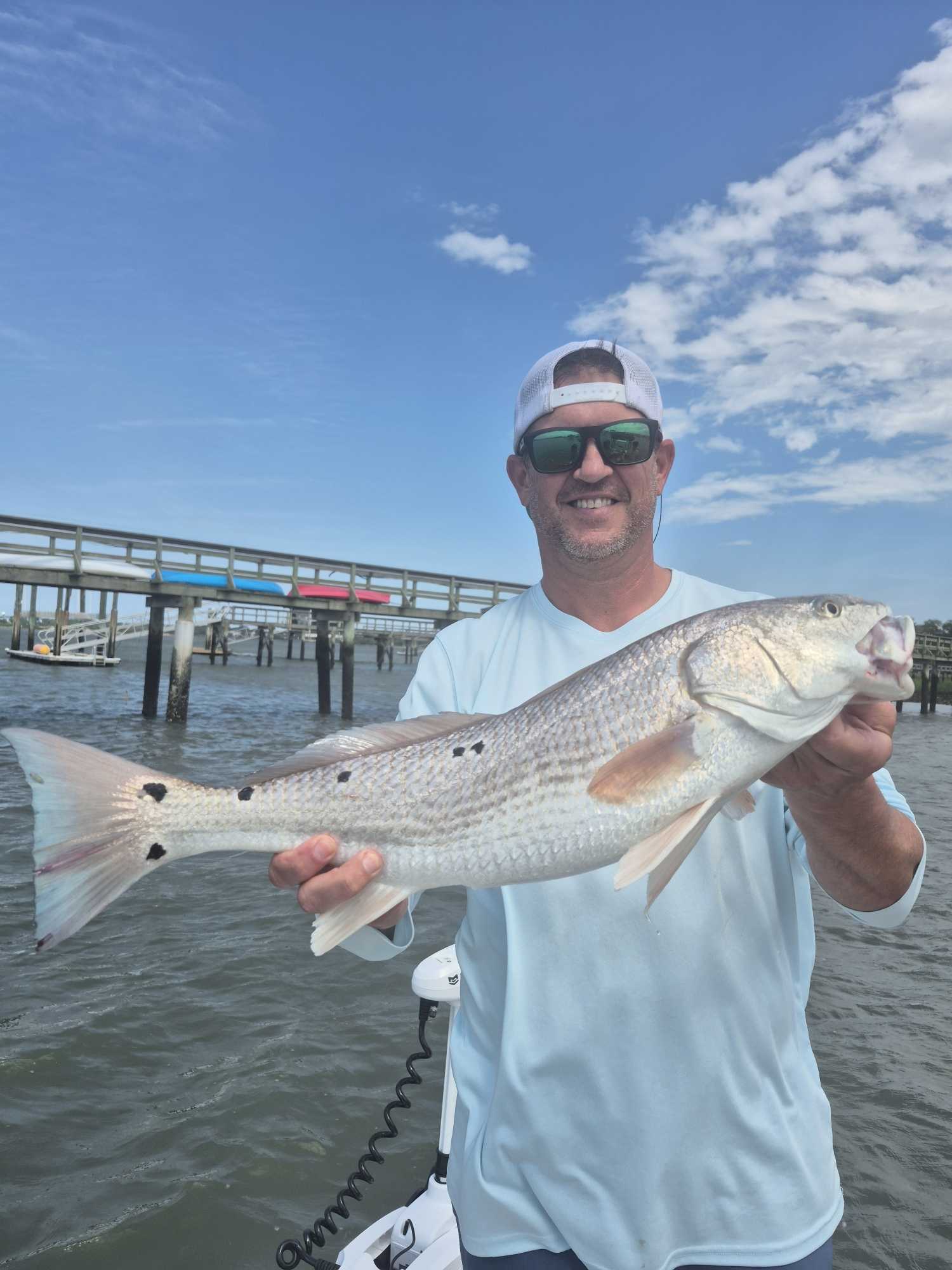 Beautiful Hilton Head redfish making the day complete!