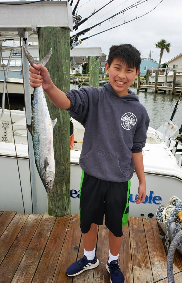 Smooth seas and steady action on a nearshore fishing trip out of Atlantic Beach, NC.