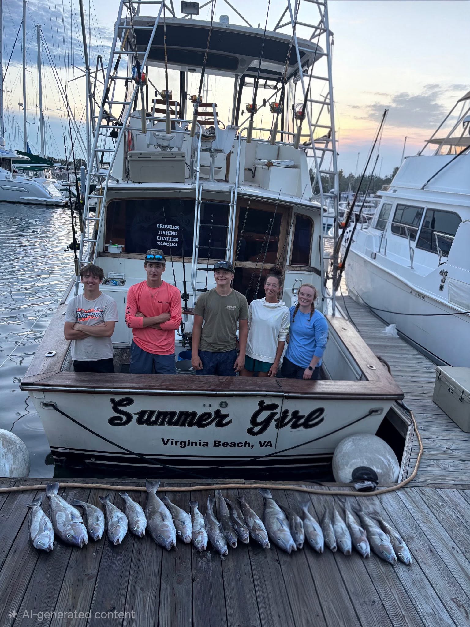 Great day of fishing brings home the catch!