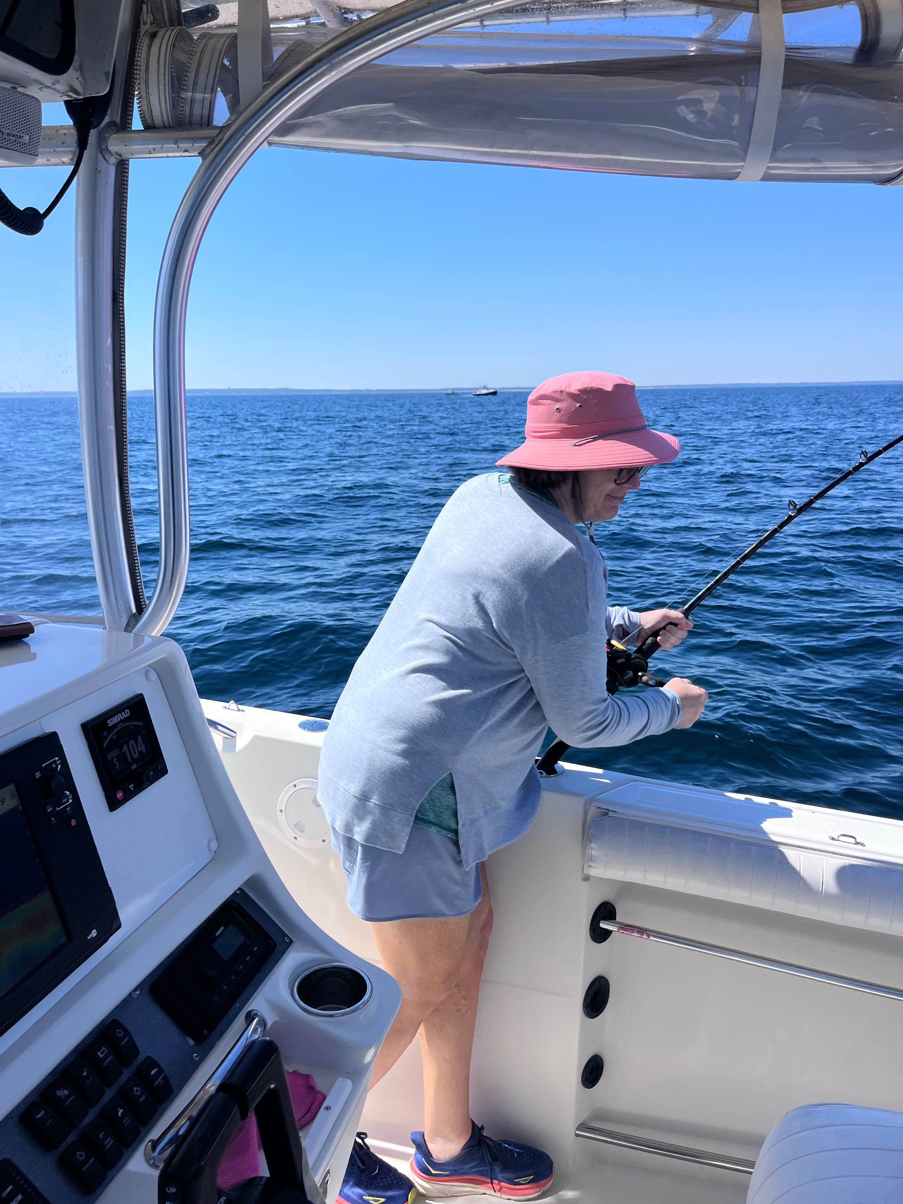 Fishing action on the waters of East Dennis MA!