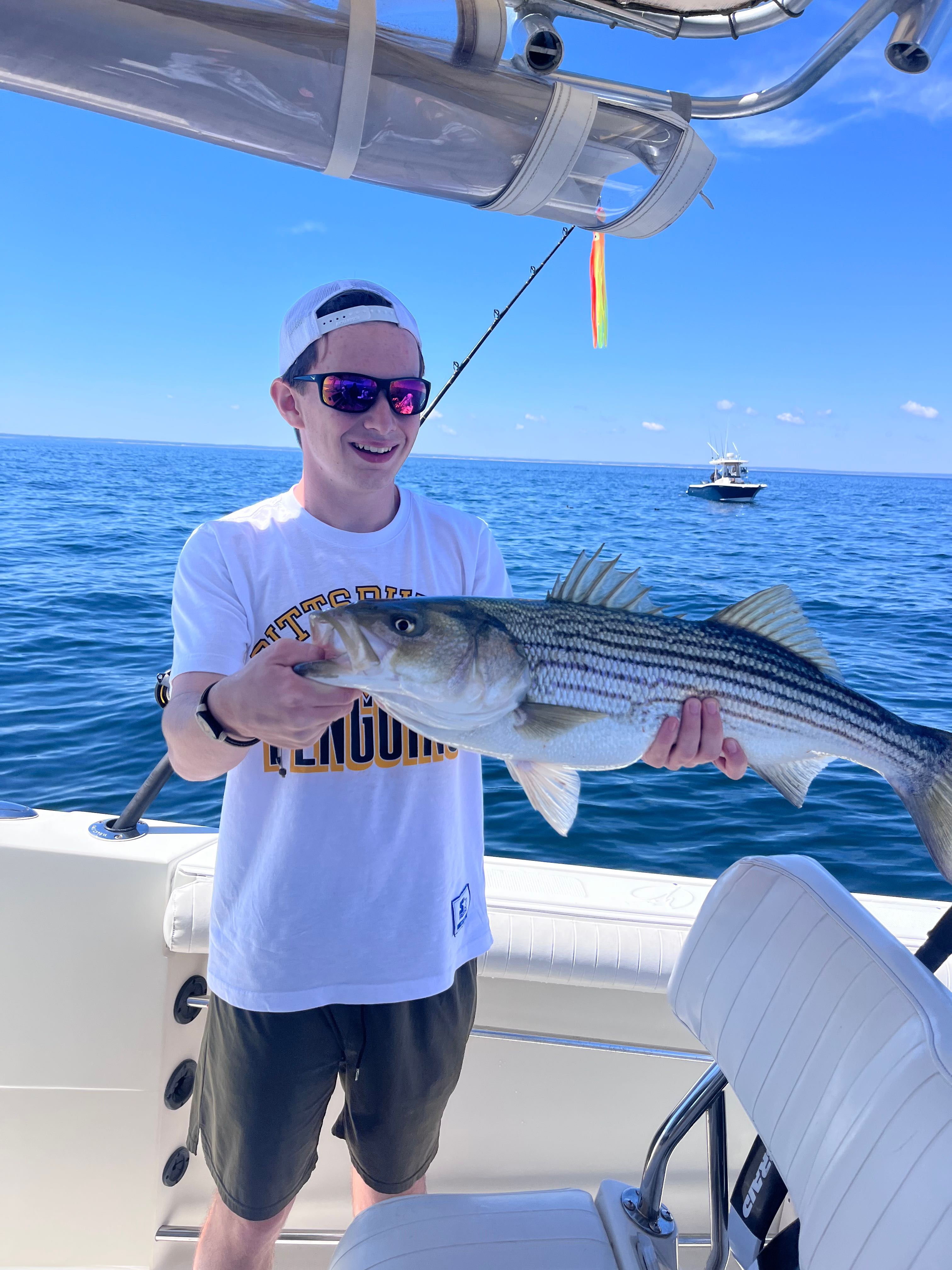 East Dennis striped bass making the trip worthwhile!