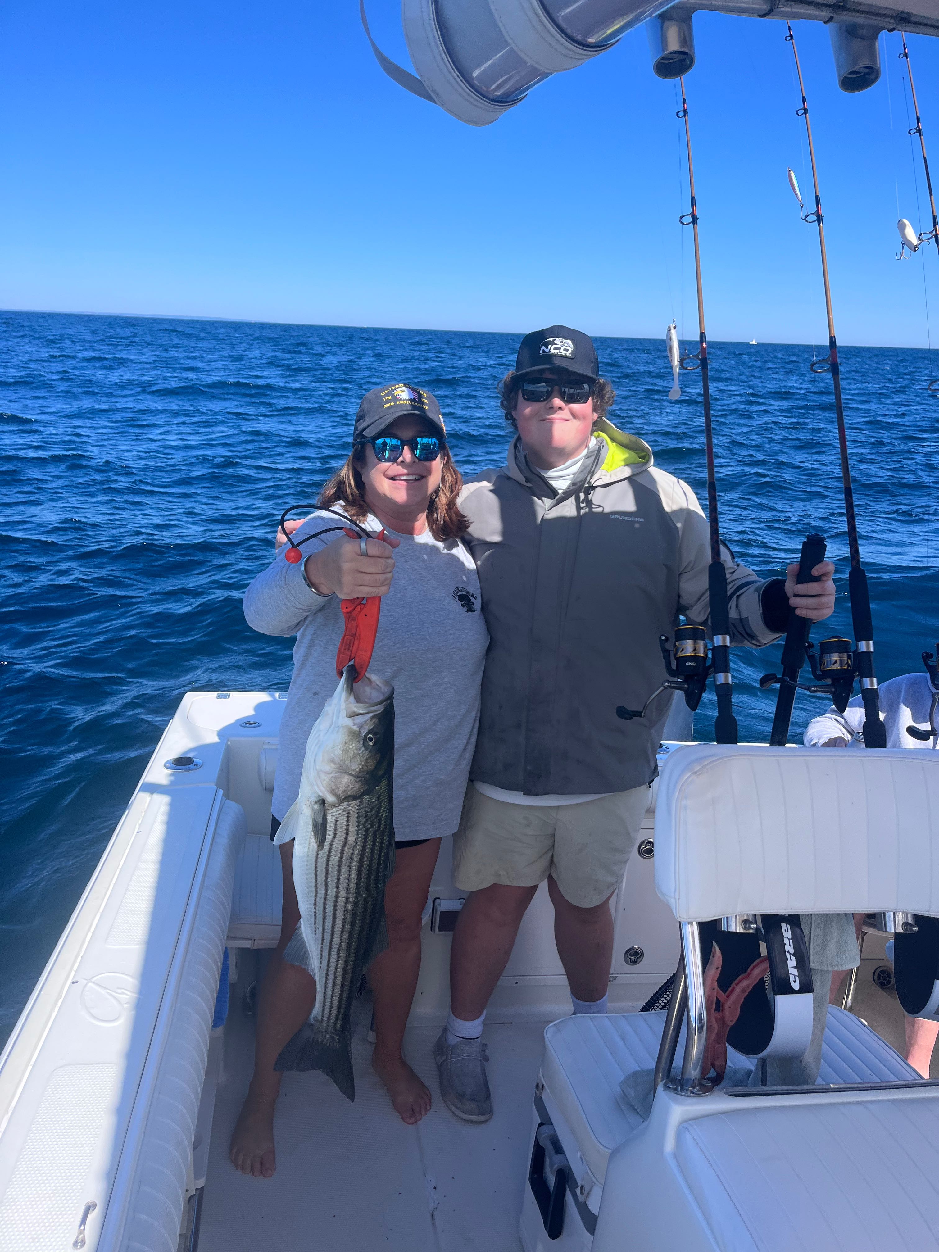 East Dennis striped bass fishing success!