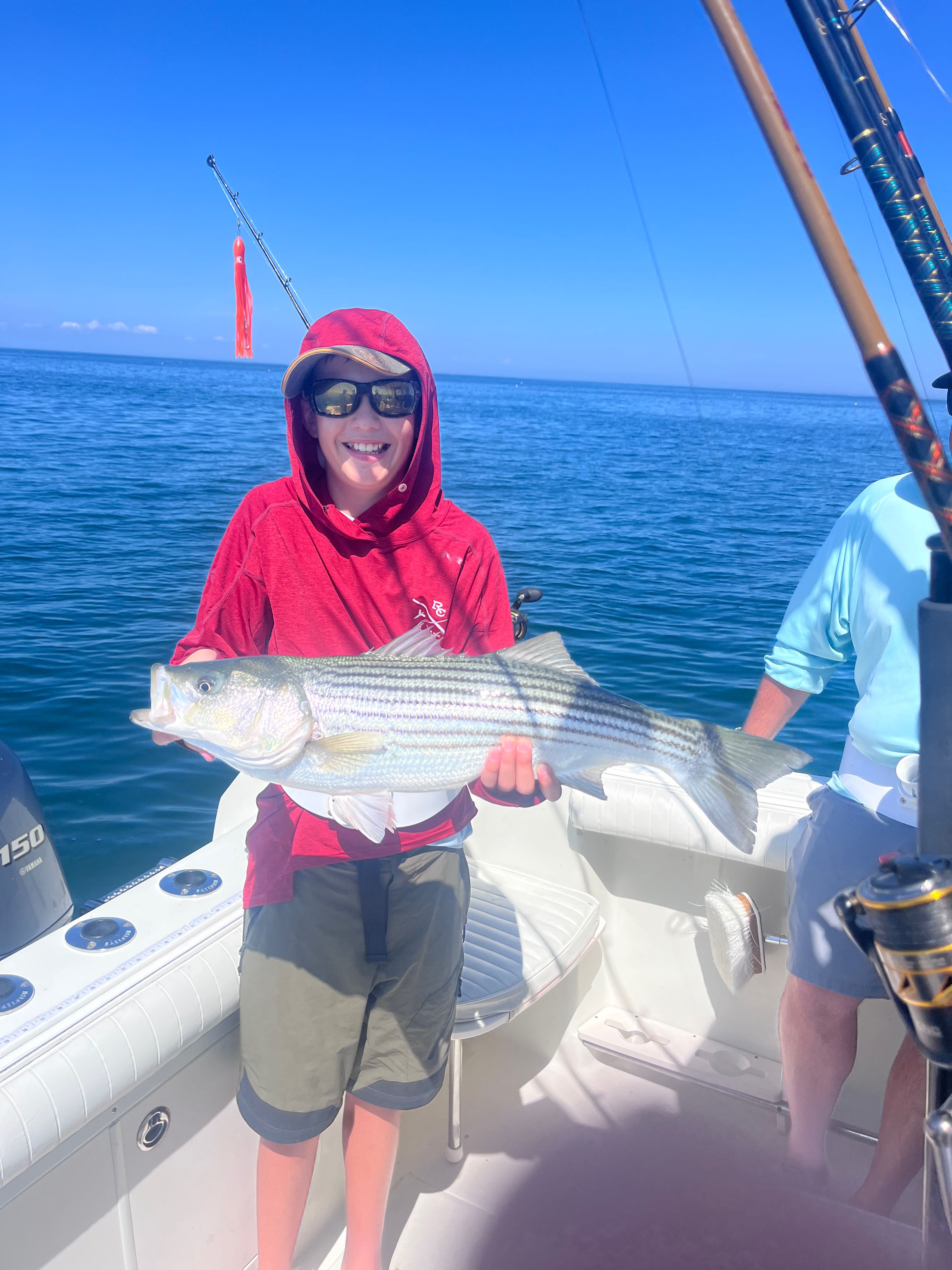Beautiful striped bass from East Dennis waters!