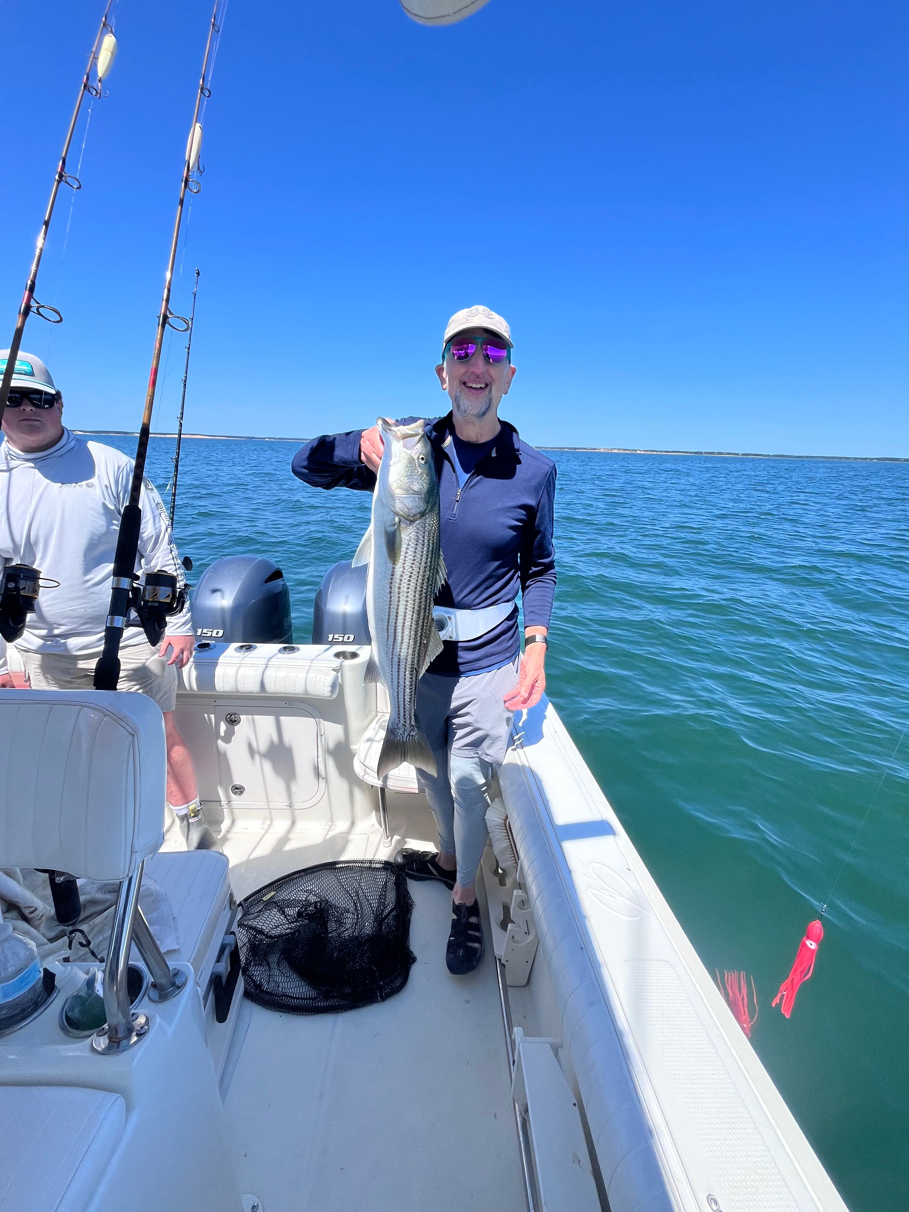 Nice striped bass from East Dennis waters!