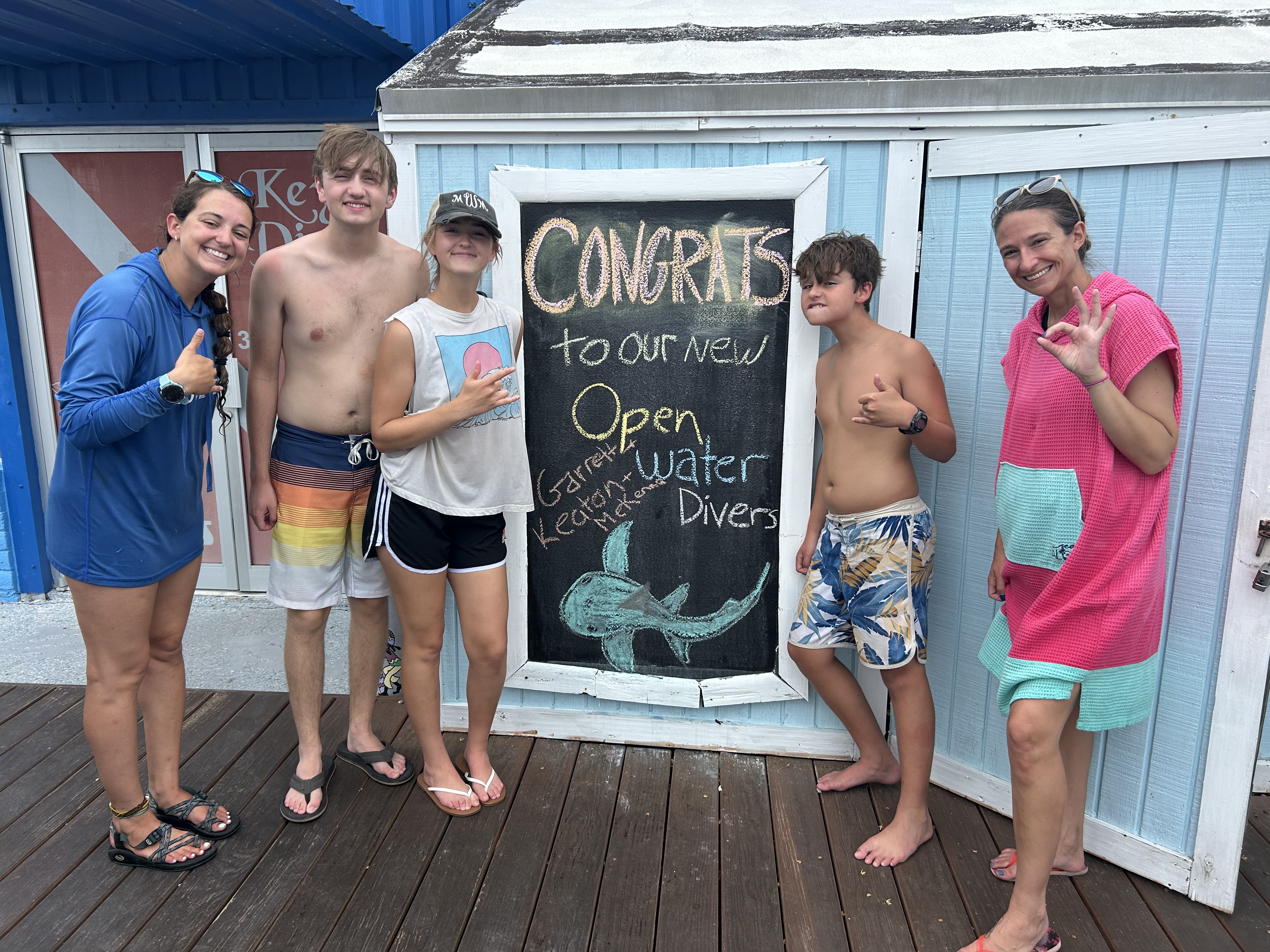 New open water divers certified in Islamorada!