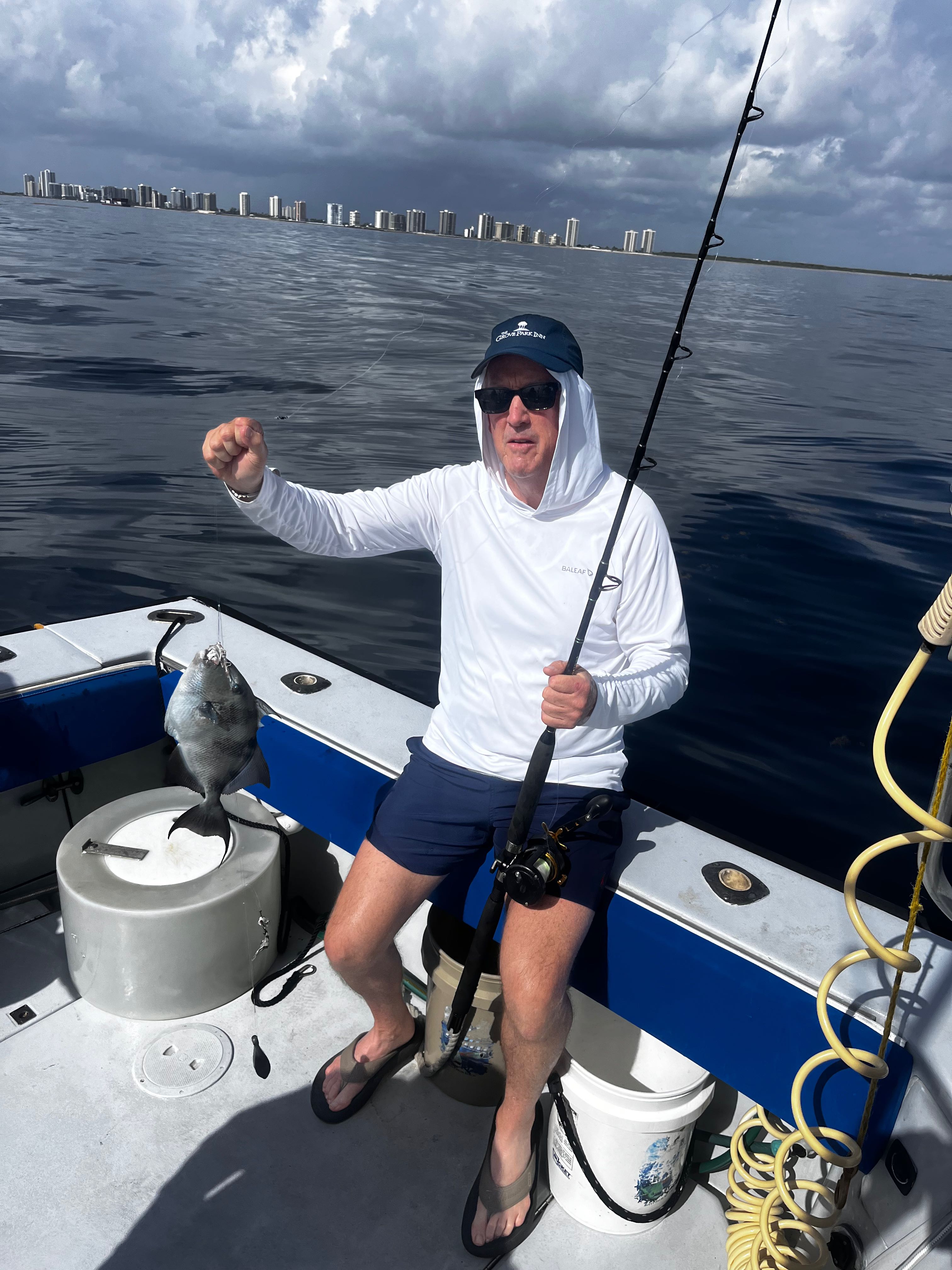 Grey triggerfish success in Riviera Beach waters!