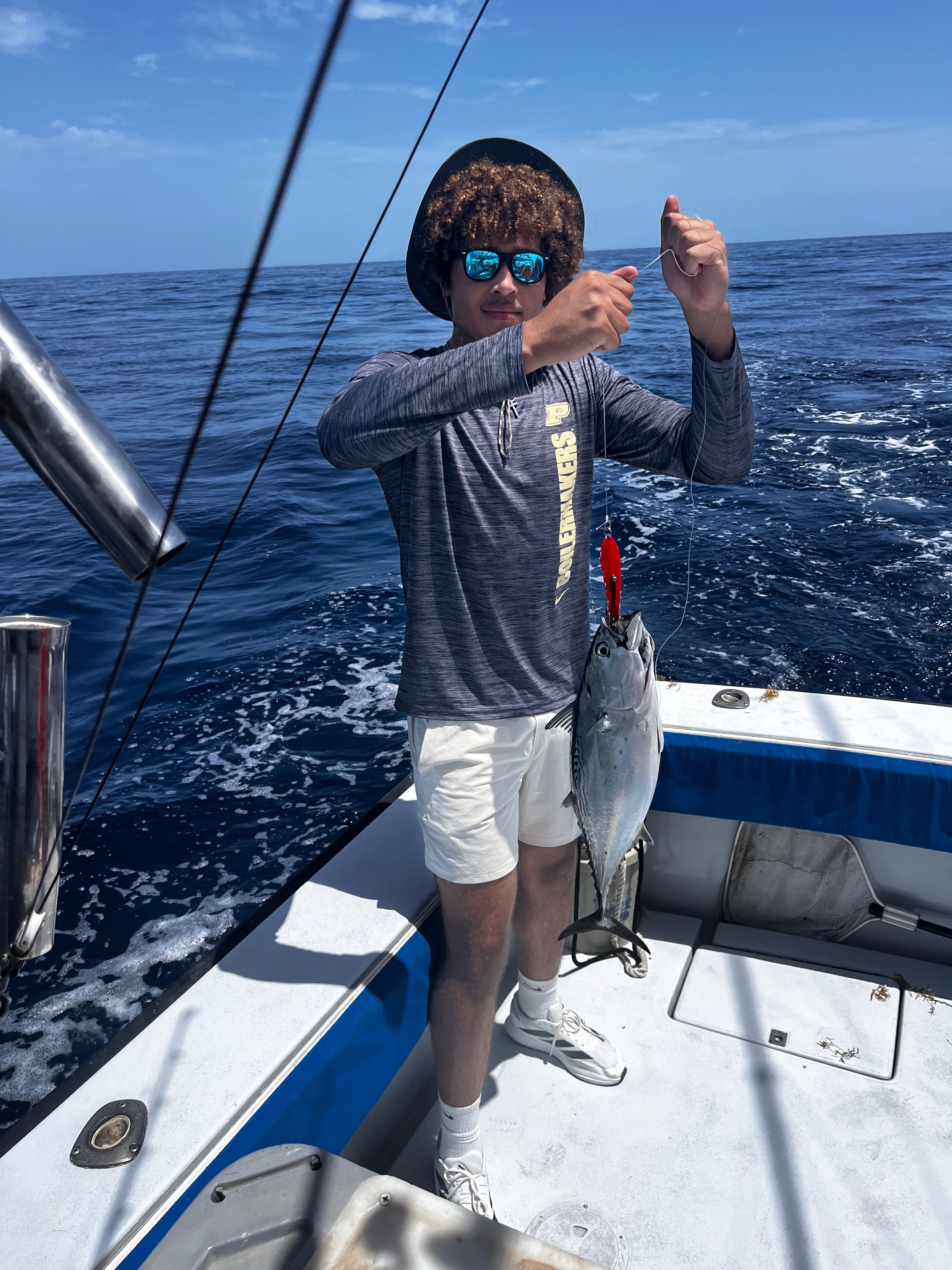 Little Tunny action in Riviera Beach waters!