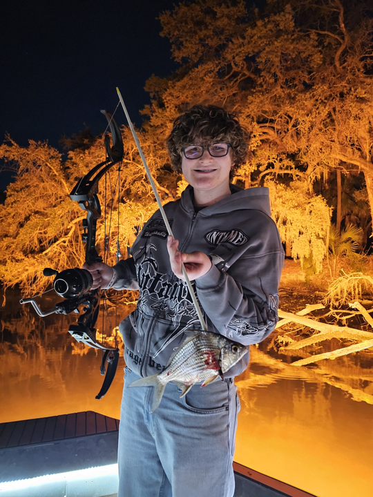 Successful bow fishing night in Tampa Bay!