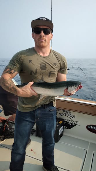 Make lasting memories on a Muskegon salmon fishing trip, whether you're a beginner or a seasoned angler.