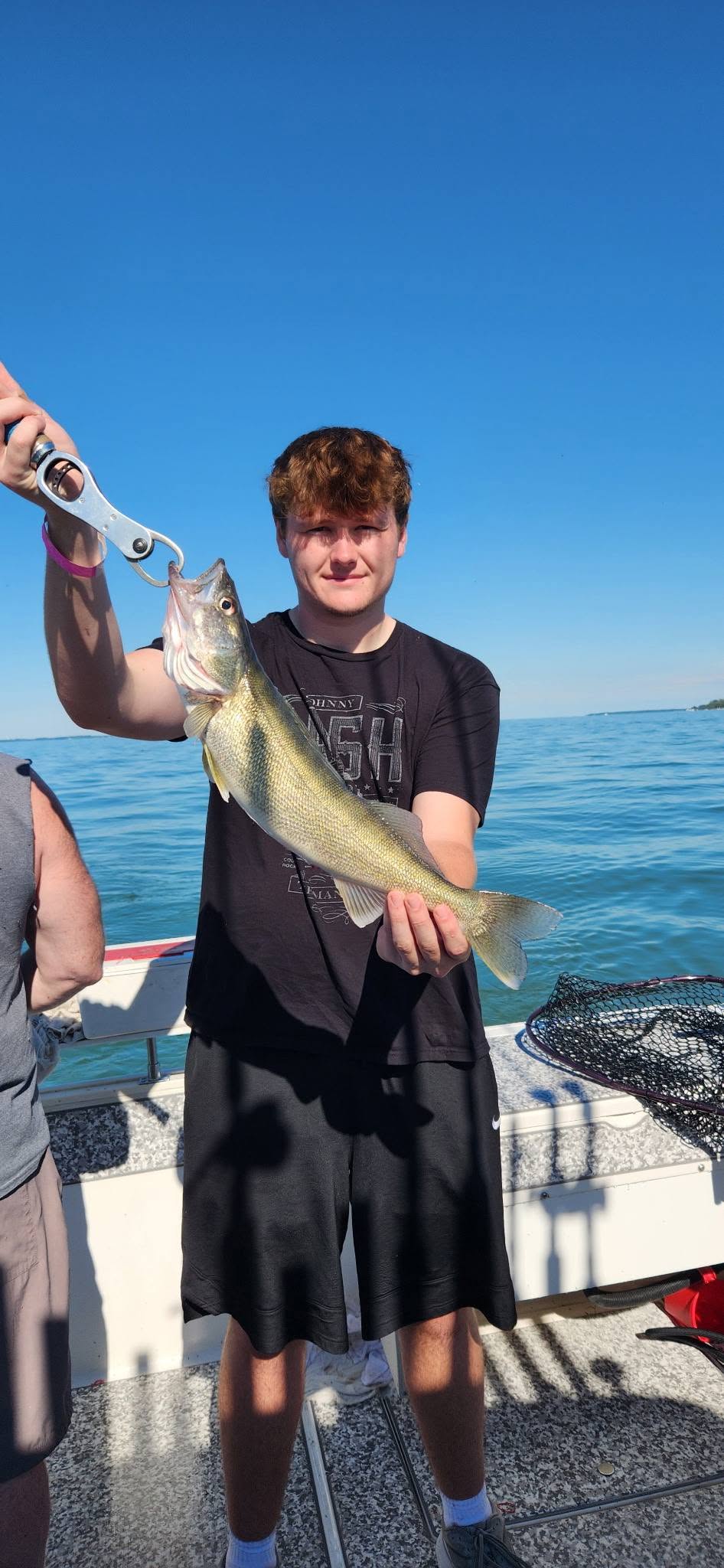 Bold walleye fishing catch