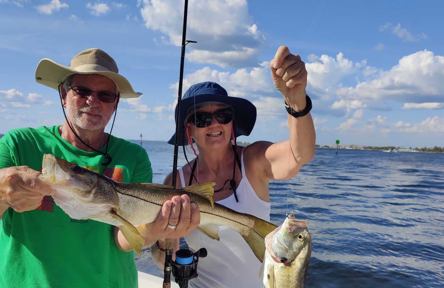 Quality snook and jack crevalle catch