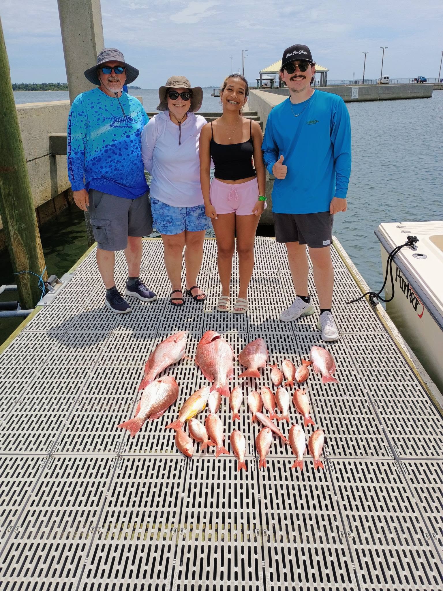 Panama City red snapper success on the dock!