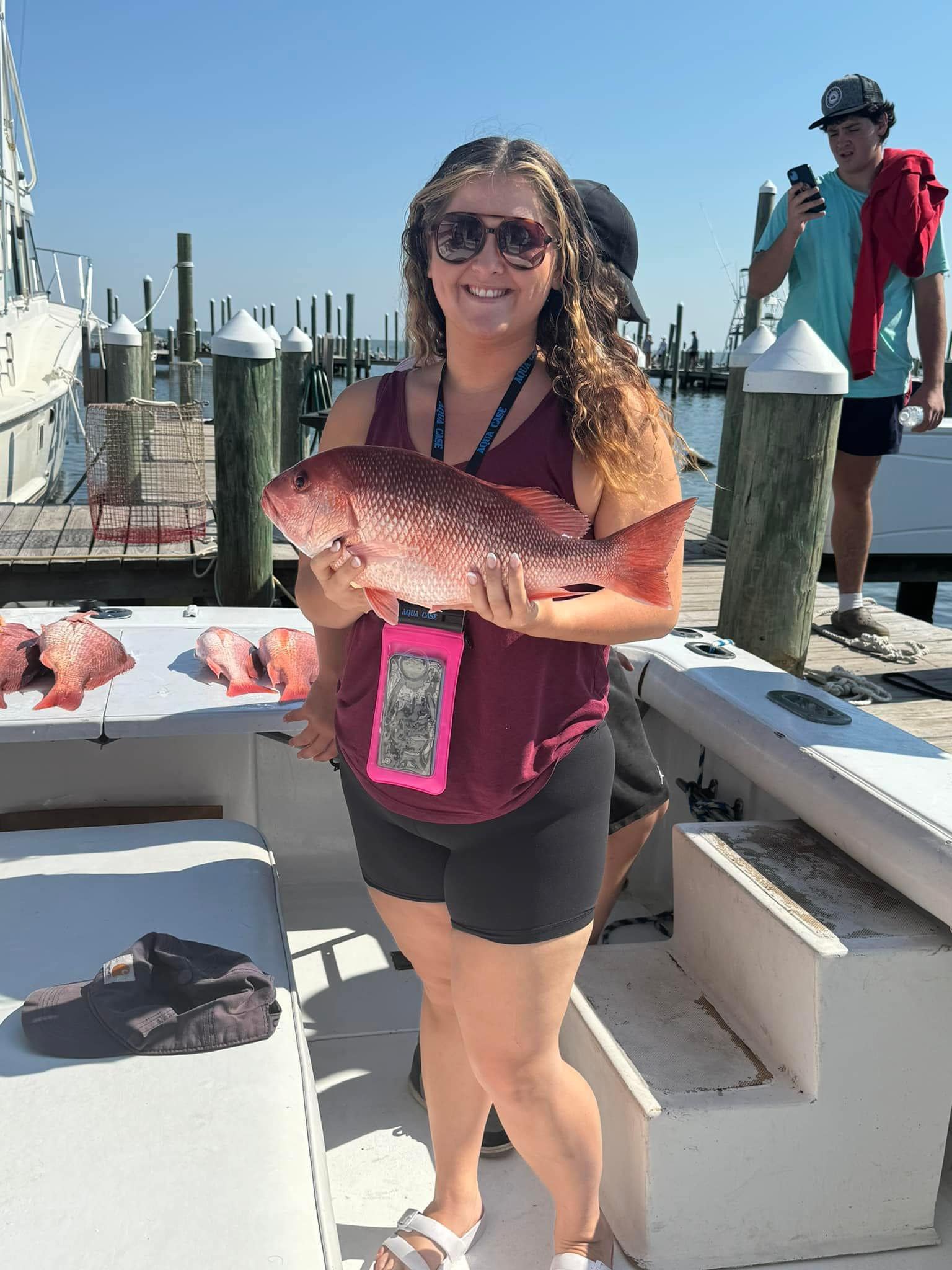 Catch of the day: a beautiful Red Snapper