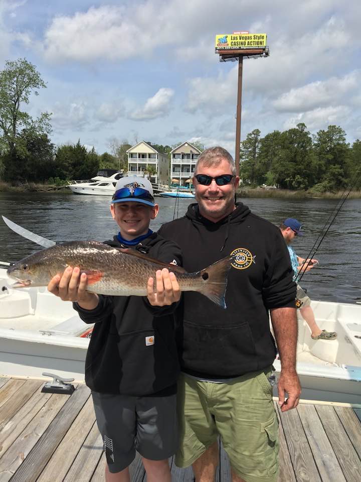 Murrells Inlet backcountry fishing with beautiful marsh views.
