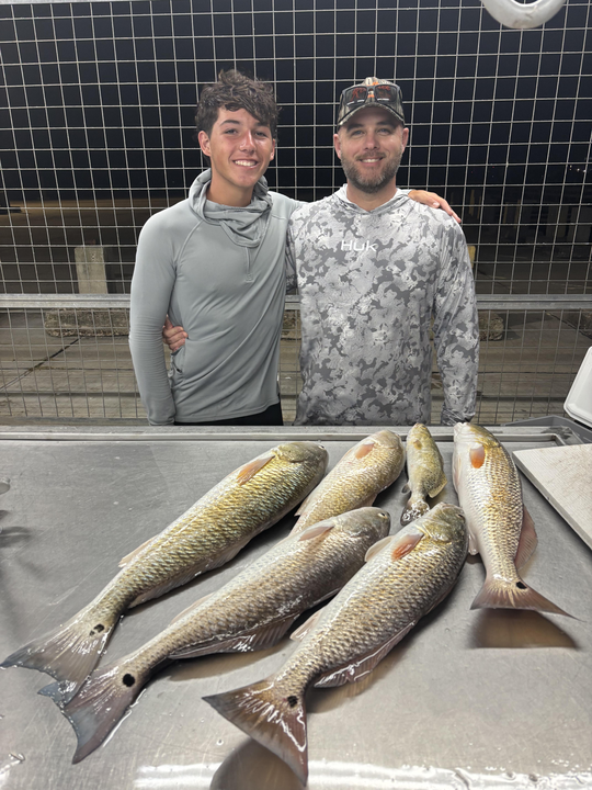 Stellar Matagorda redfish haul ready for the cleaning table!