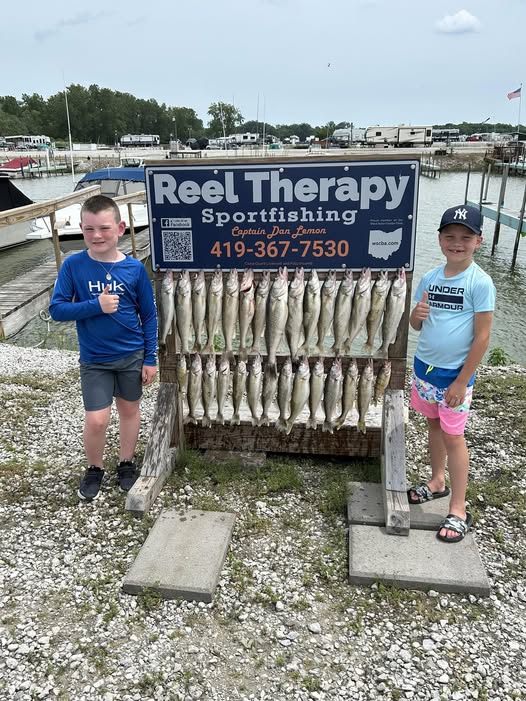 Curtice, OH fishing scene—Lake Erie producing quality catches all season long.