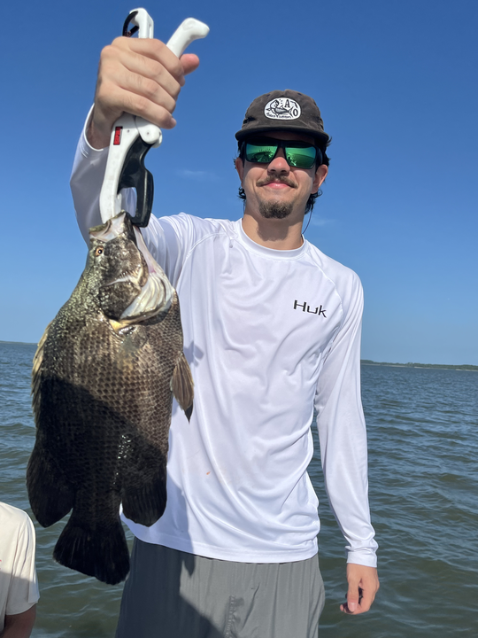 Beautiful Apalachicola tripletail caught on light tackle!