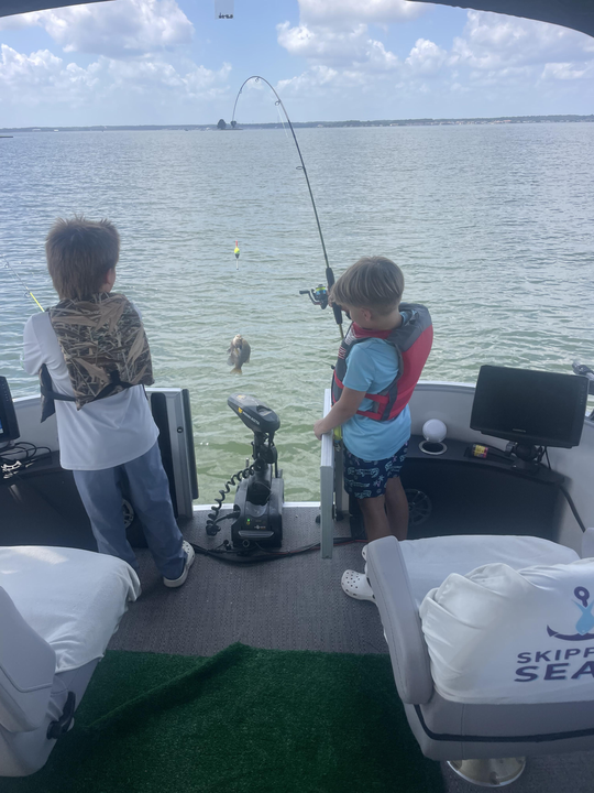 Clouds rolling in for an epic fishing adventure in Conroe!