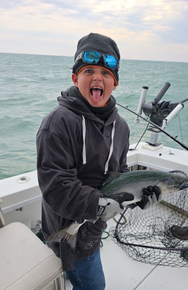 Playful Salmon Catch