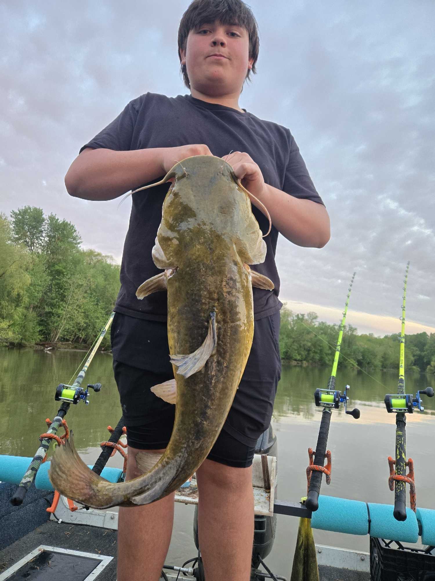 Monster flathead catfish landed in Mocksville NC!