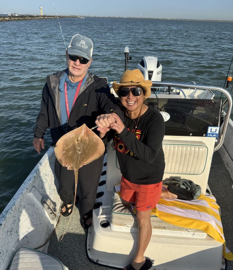 Big Galveston Bay stingray catch.
