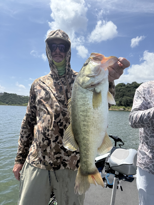 Nice bass catch on Lake Austin!