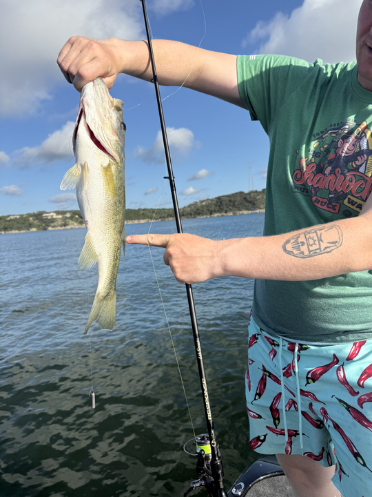 Fresh bass catch at Lake Austin!