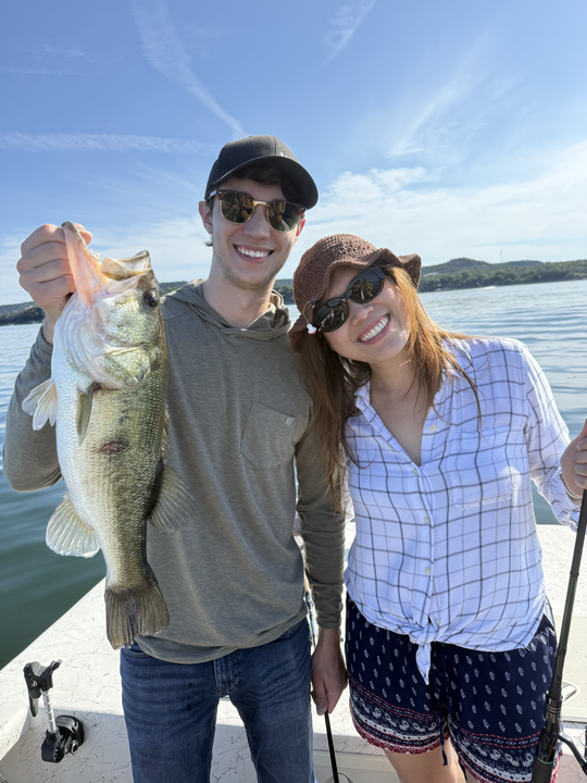Beautiful bass catch at Lake Austin!