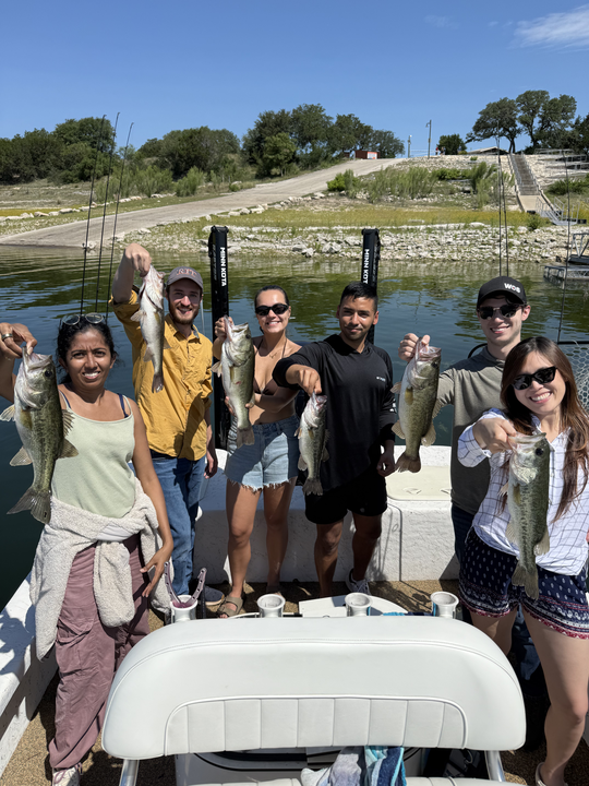 Successful fishing trip brings home the catch at Lake Austin!