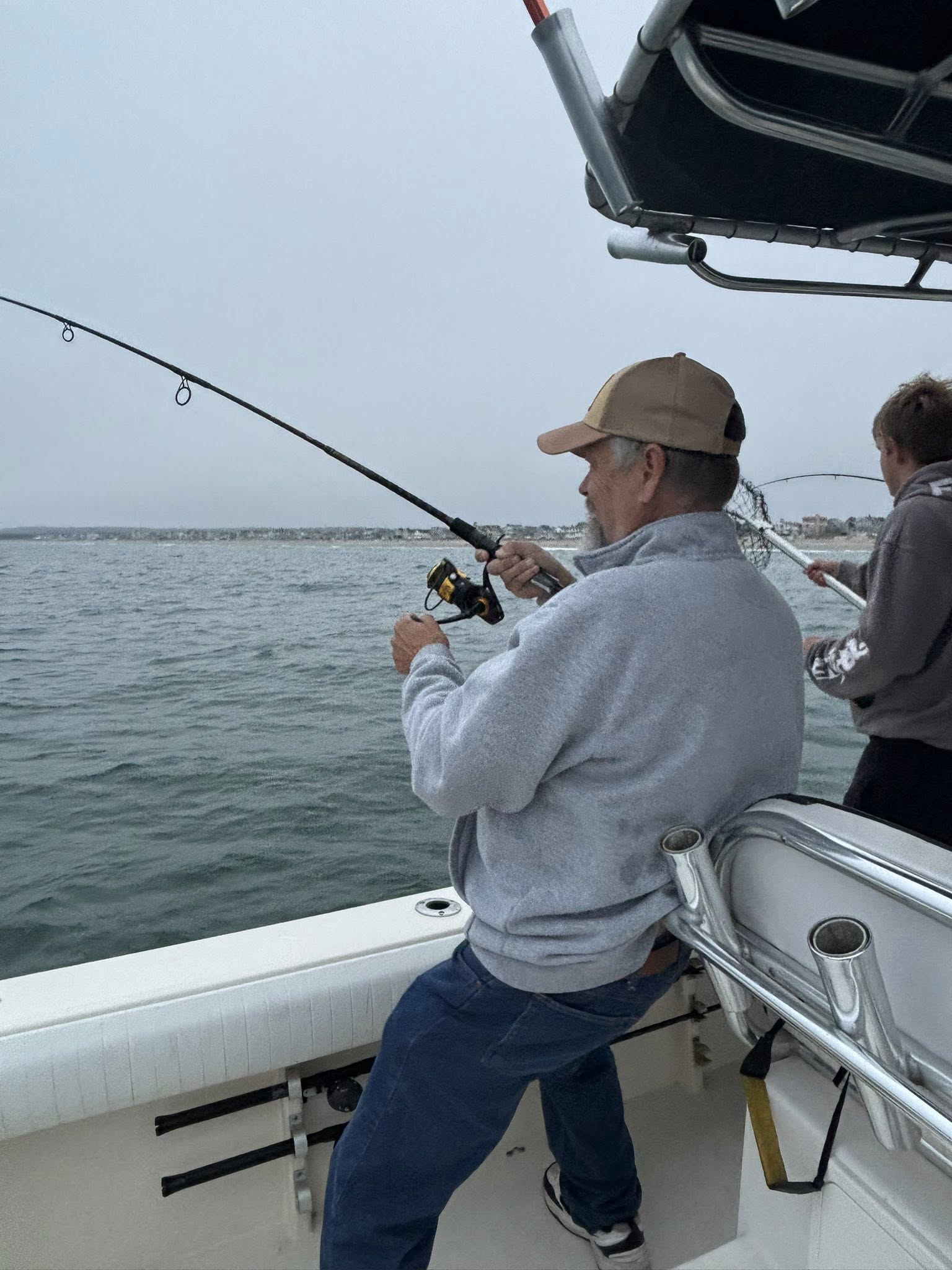 Early morning cast in Wells, Maine