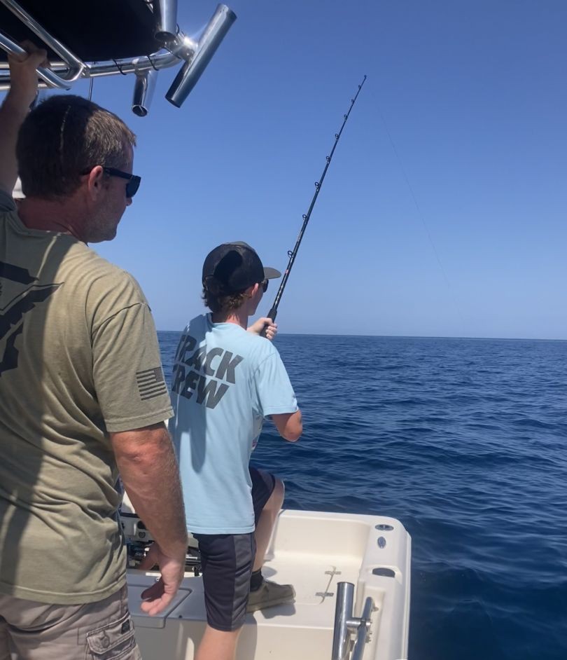 Perfect weather for fishing today.