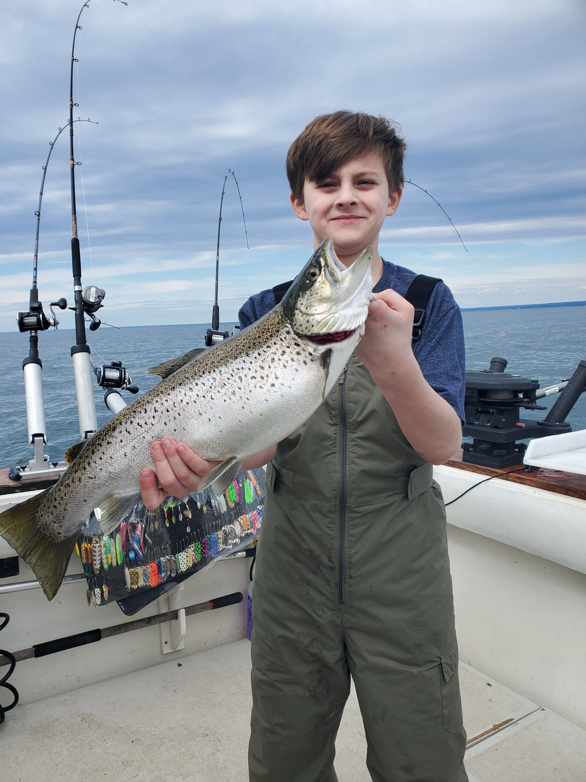 Beautiful Atlantic salmon landed in Mexico NY waters!