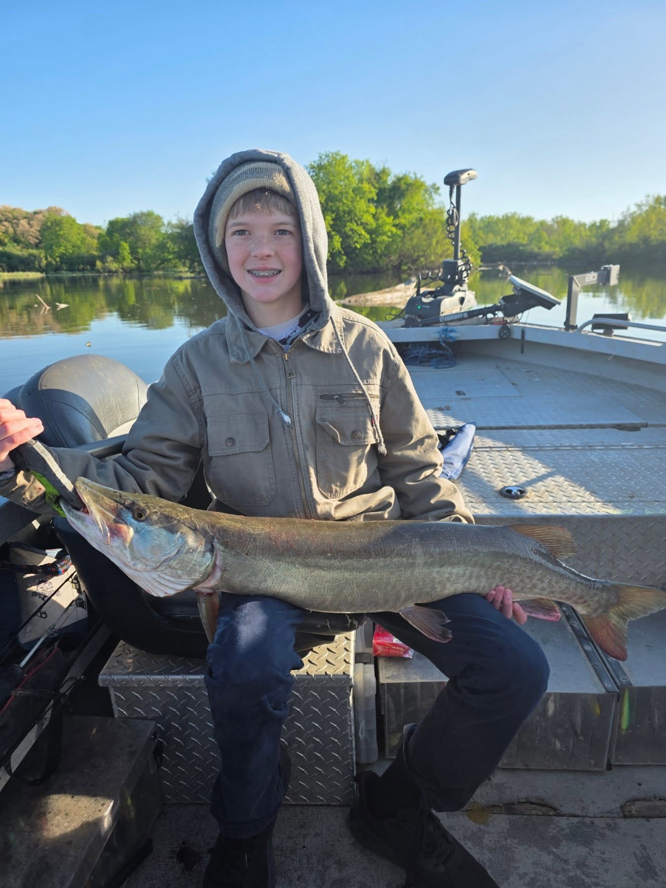 Outstanding Dayton muskellunge caught on guided fishing trip!