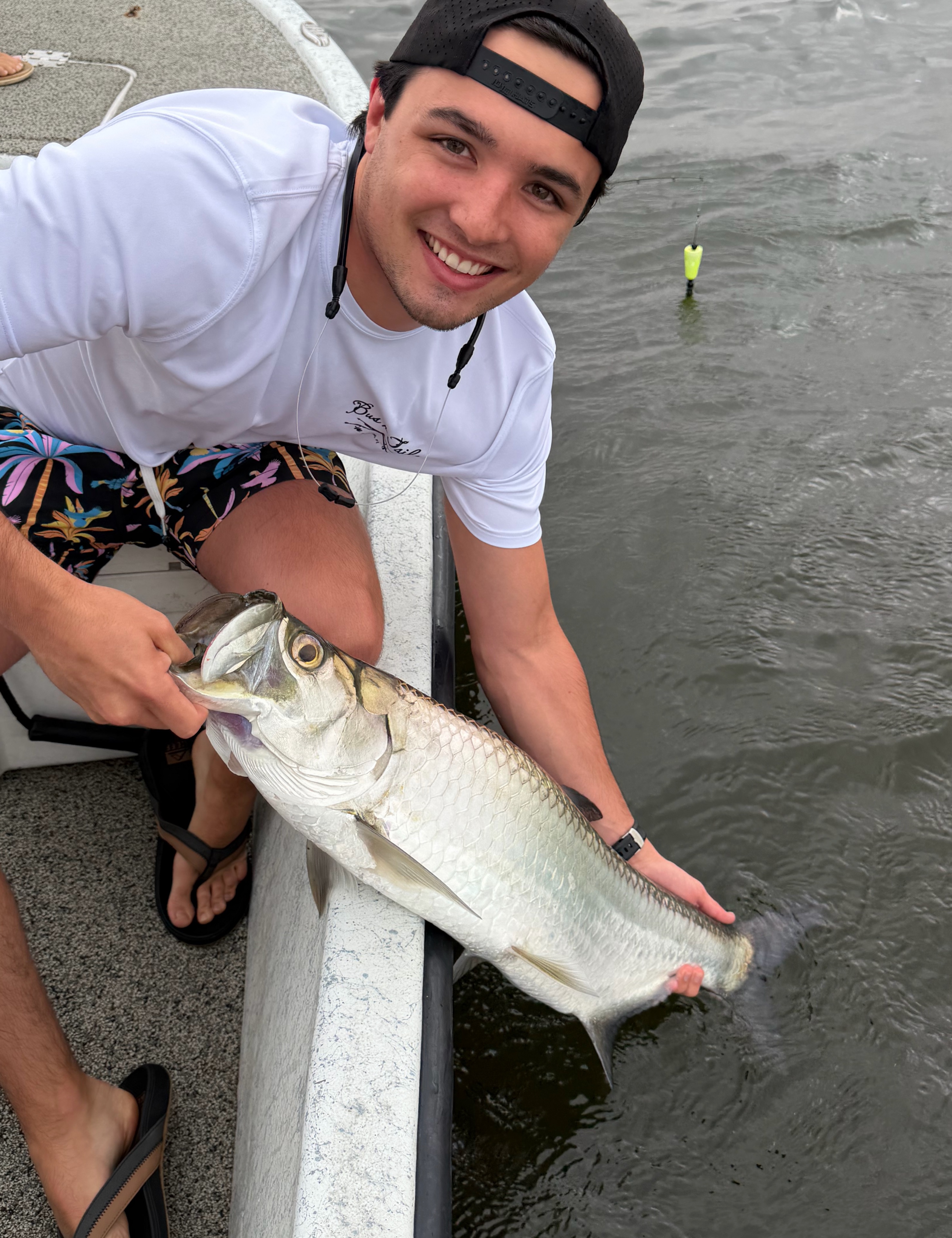 Beautiful tarpon landed in St Marks FL waters!