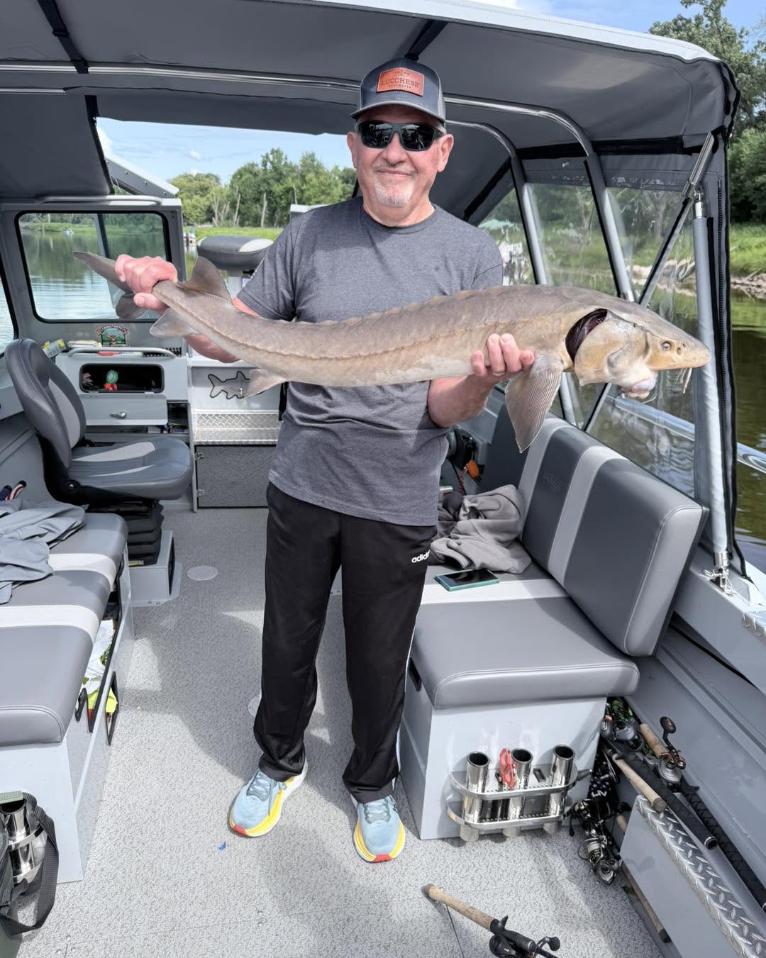 Beautiful lake sturgeon from Stillwater Minnesota waters!