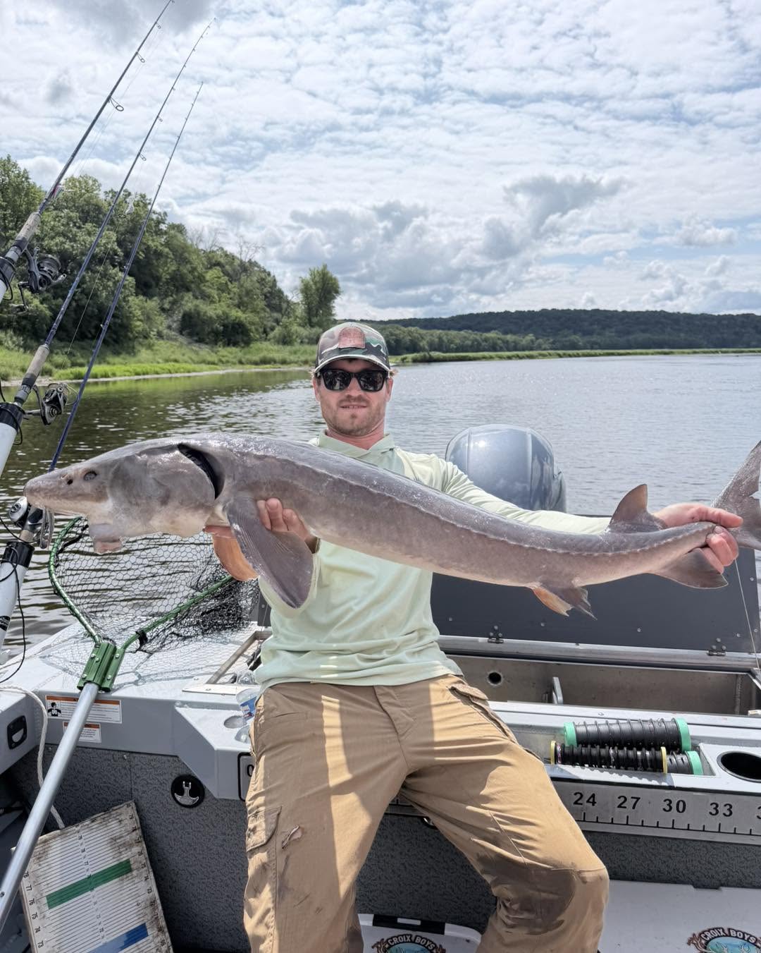 Beautiful Lake Sturgeon from Stillwater Minnesota waters!