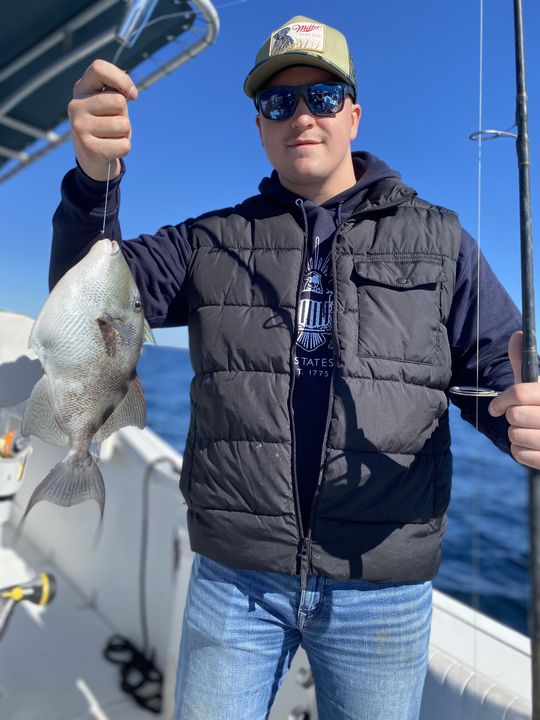 Grey Triggerfish from Pensacola Bay makes the day!