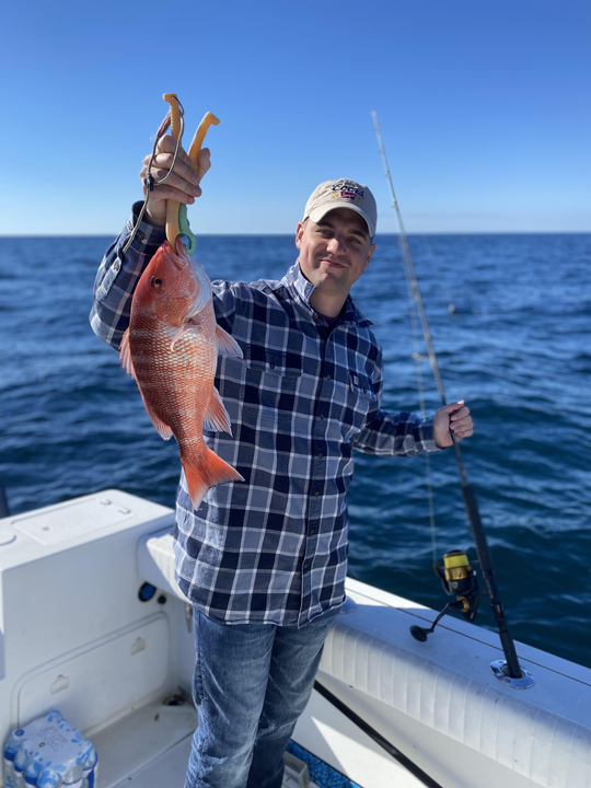 Red snapper success in Pensacola Bay waters!