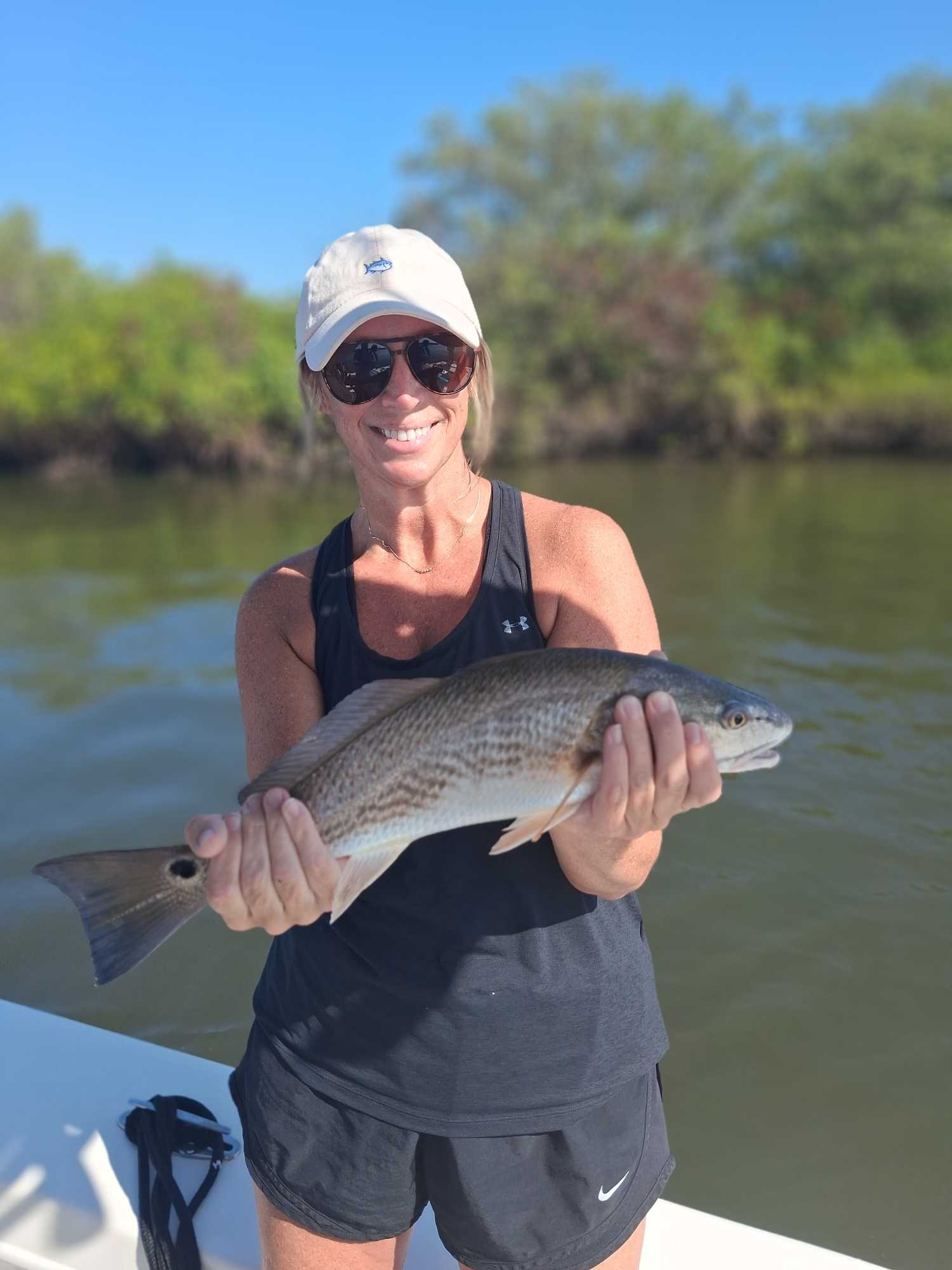 Nice Port Orange redfish on the boat!