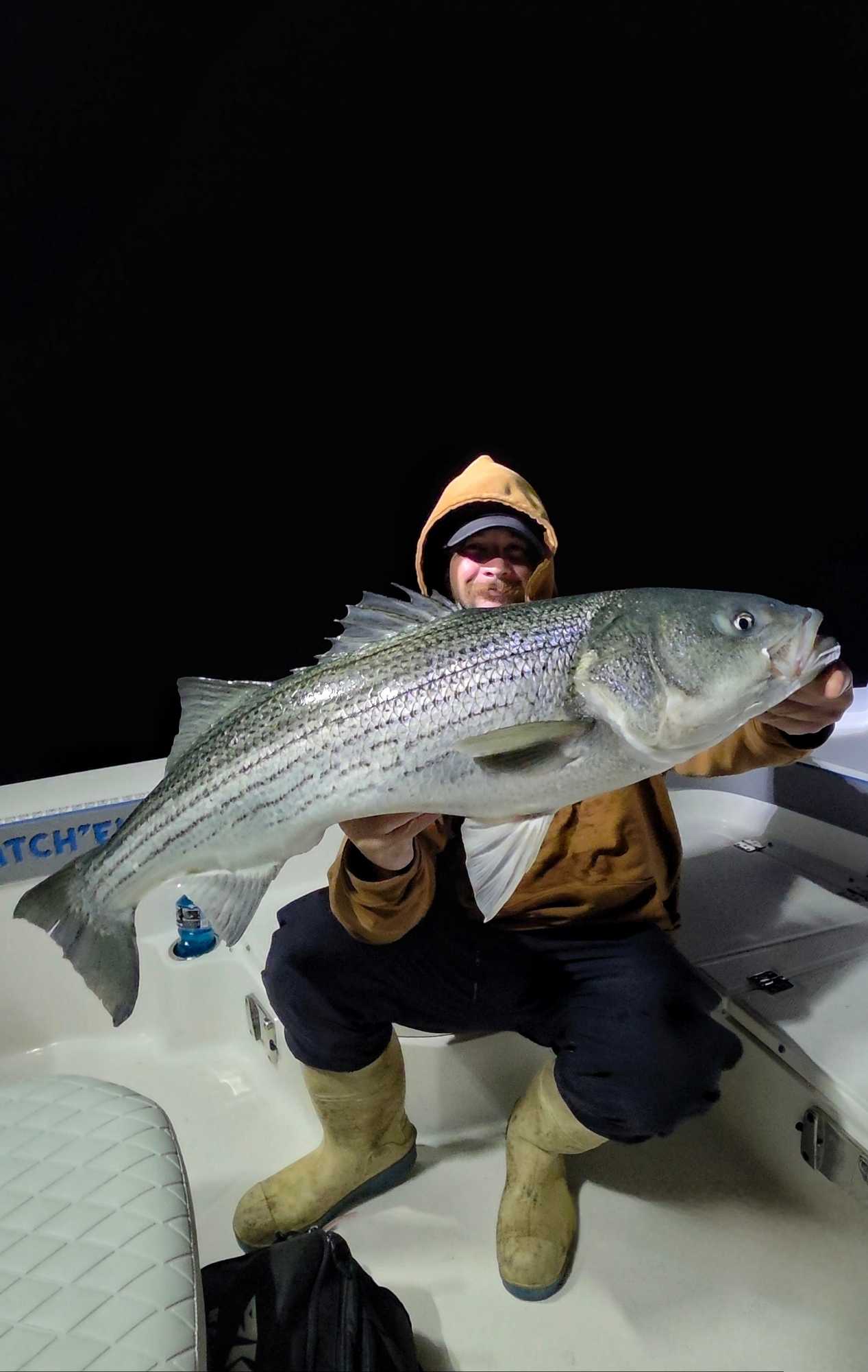 Nice striped bass from Milford CT waters!