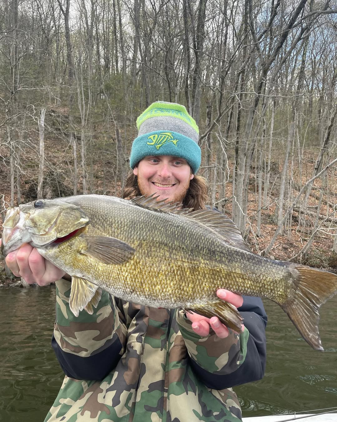 Impressive smallmouth bass catch!