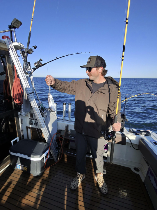 Beautiful Lake Ontario coho salmon catch!