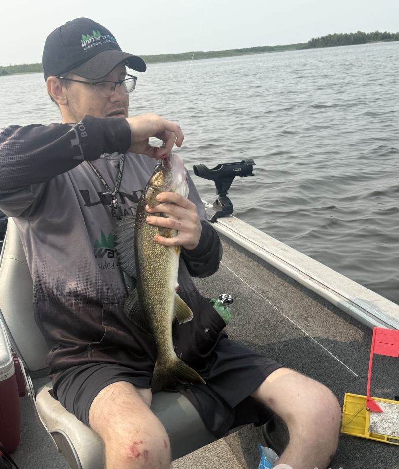 Taking Hook off his cath - Duluth, MN.