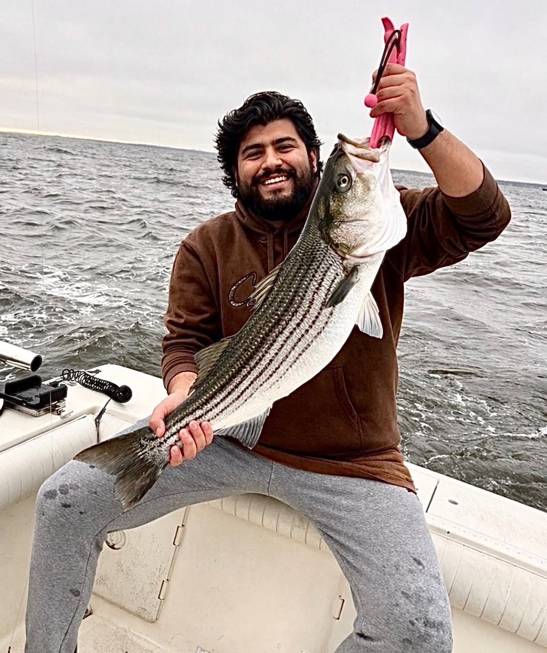Beautiful striped bass from Port Monmouth Road NJ!
