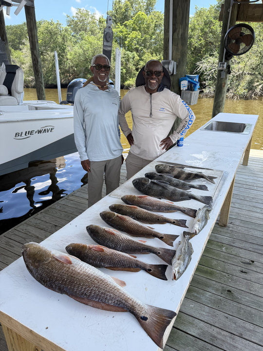Three Louisiana redfish ready for the table!